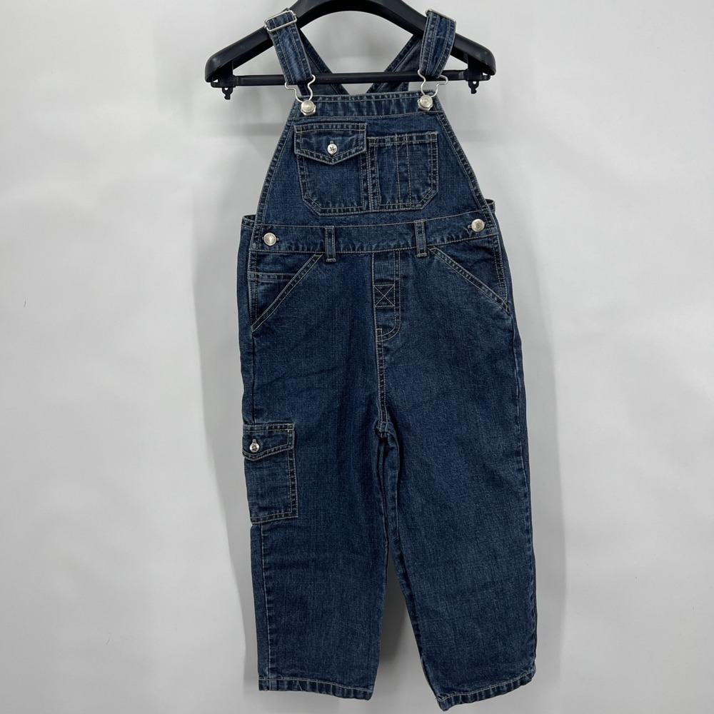Gap Overalls‎ Denim  Girls Toddler Size 3 Years Cargo Pocket EUC